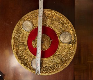 Platos Numismáticos Heráldico Bronce Plata