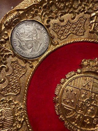 Platos Numismáticos Heráldico Bronce Plata