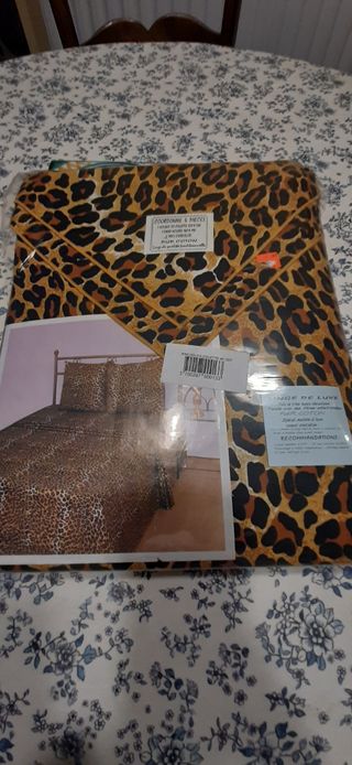 Funda nórdica y bajera cama matrimonio 140cm