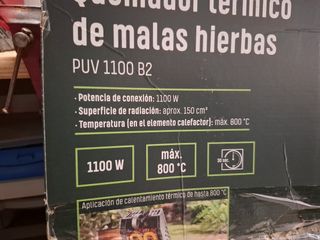 Quemador térmico Parkside 1100W malas hierbas