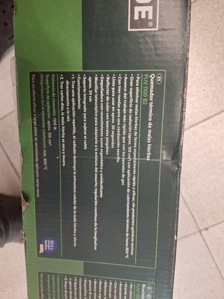 Quemador térmico Parkside 1100W malas hierbas