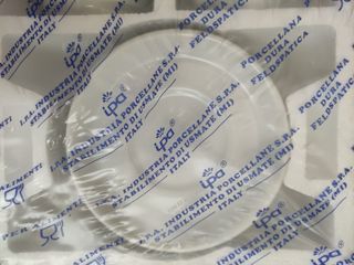 Set 6 Tazze e Piattini Ipa Porcellana