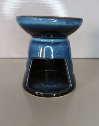 Brucia essenze blu in ceramica