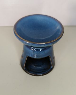 Brucia essenze blu in ceramica