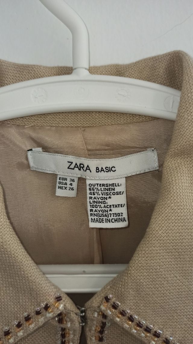 Chaqueta Zara Kids Beige
