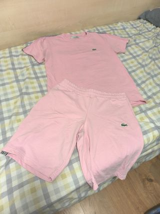 Conjunto Deportivo Lacoste Rosa