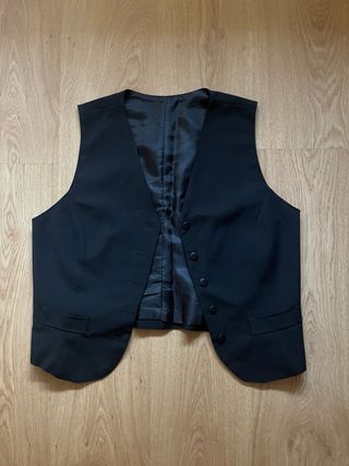 Chaleco vintage negro