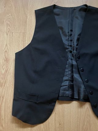Chaleco vintage negro