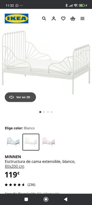 Cama infantil Minnen Ikea