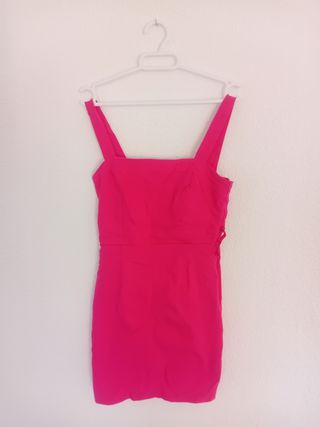 Top morado con cordones