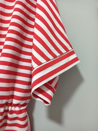 Mono Verano Mujer Rayas Rojas y Blancas