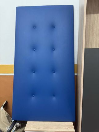 Cabecero Cama 135 Azul Polipiel