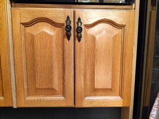 2 Puertas de Cocina de Madera de roble