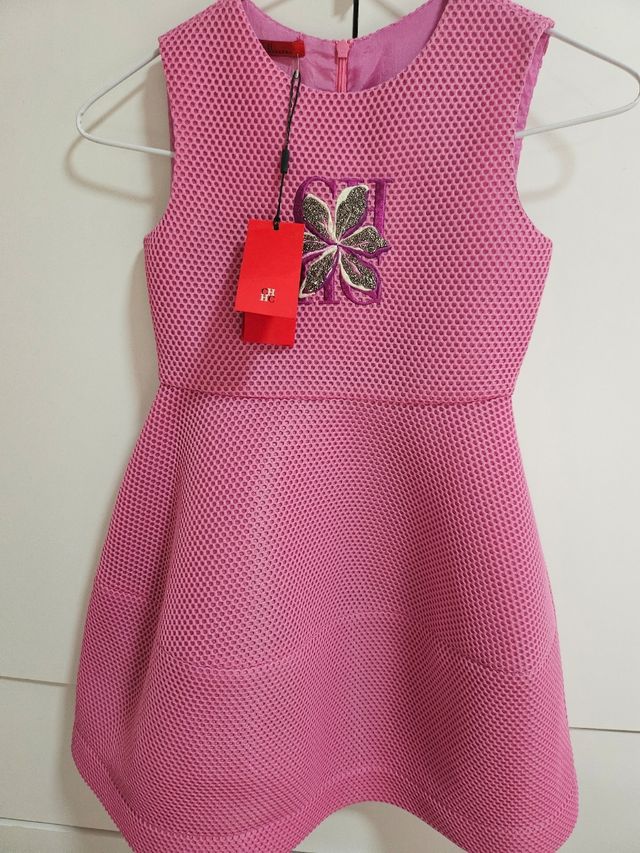 Vestito rosa da bambina Carolina Herrera taglia 8.
