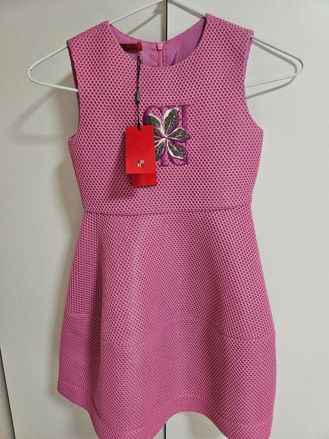 Vestito rosa da bambina Carolina Herrera taglia 8.