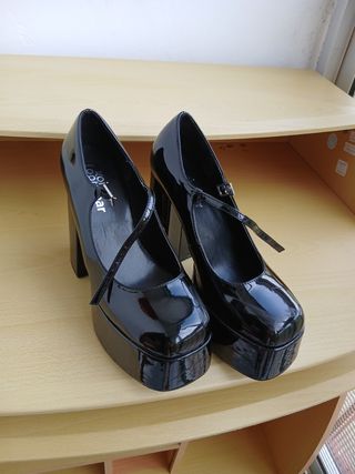 Zapatos de plataforma negros