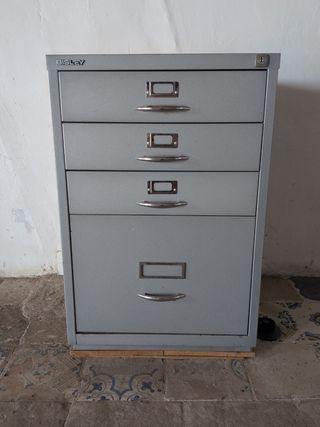 Cajonera Metálica Bisley Gris