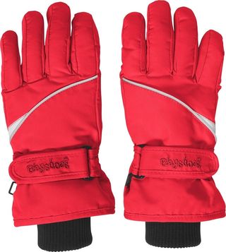 Guantes de esquí Playshoes Thinsulate Unisex Rojos