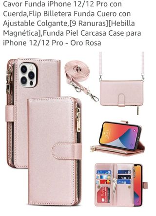 Funda Cartera iPhone 12 / 12 Pro Rosa
