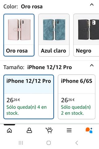Funda Cartera iPhone 12 / 12 Pro Rosa