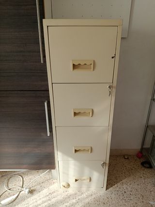 Archivador metálico beige