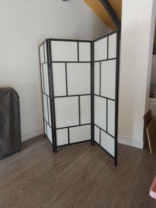 Biombo Decorativo Ikea Blanco y Negro