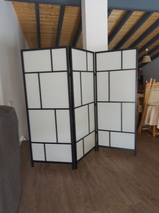 Biombo Decorativo Ikea Blanco y Negro