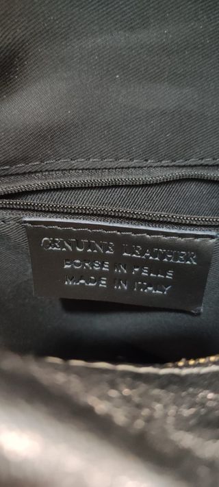 Borsa donna vera pelle silver