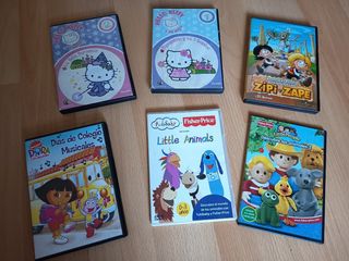6 DVDs Infantiles Educativos y Familiares