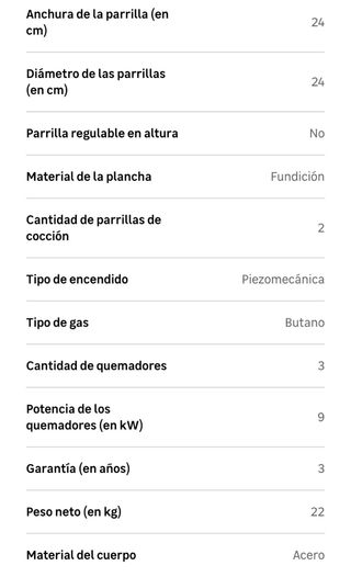 Barbacoa de gas negra y plateada.