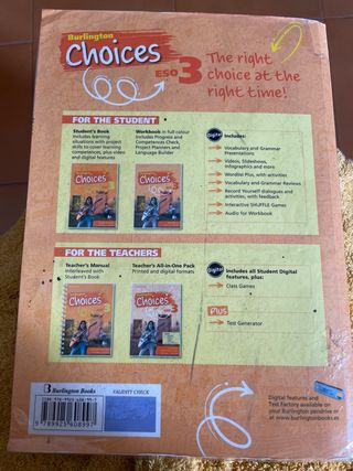 Worbook inglés 3ESO BURLINGTON CHOICES