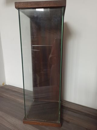 Vitrina Antigua Hornacina Cristal y Madera