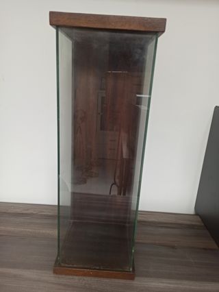 Vitrina Antigua Hornacina Cristal y Madera