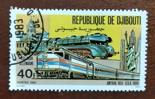 Lote 6 sellos Republique de Djibouti