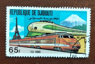 Lote 6 sellos Republique de Djibouti