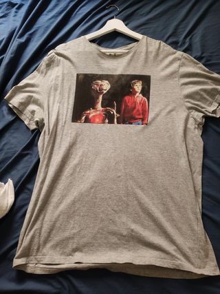 Camiseta E.T. El Extraterrestre  XXL Gris