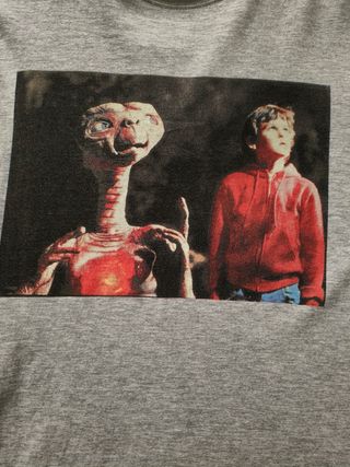 Camiseta E.T. El Extraterrestre  XXL Gris