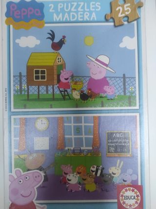 2 Puzzles de Peppa Pig de Educa.