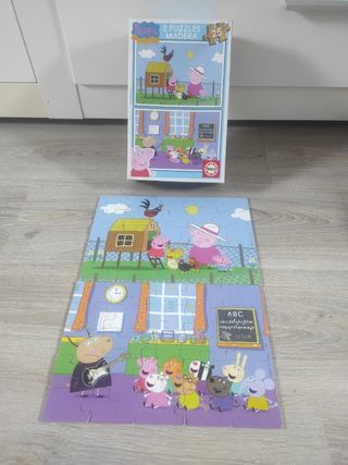 2 Puzzles de Peppa Pig de Educa.