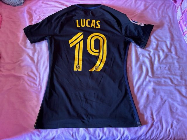 camiseta futbol atletico de madrid match worn