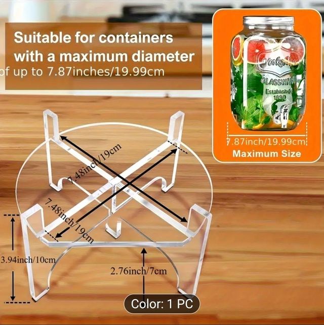 Soporte Acrílico Dispensador Agua