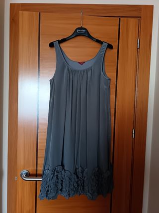 Vestido de fiesta Caramelo gris