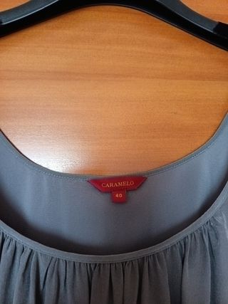 Vestido de fiesta Caramelo gris