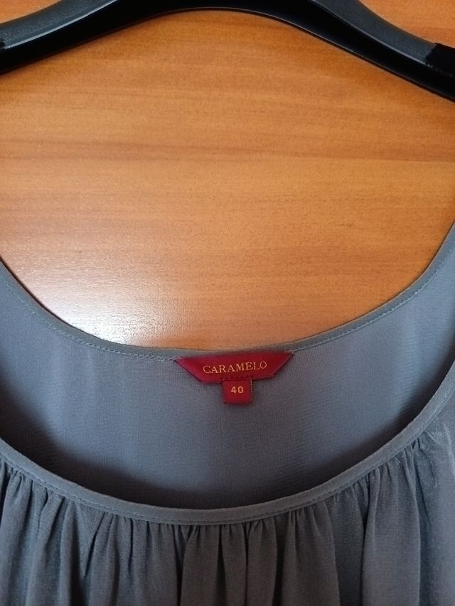 Vestido de fiesta Caramelo gris