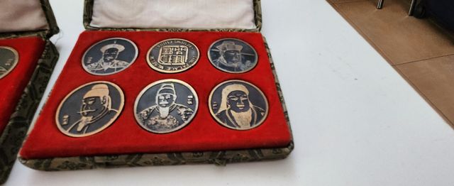 3 Colecciones Antiguas Medallas Chinas de cobre