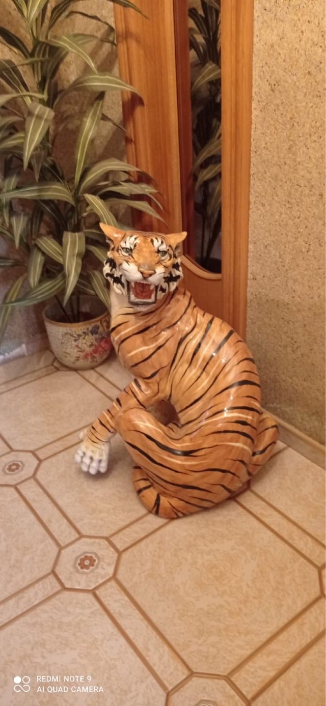 Tigre in ceramica vintage