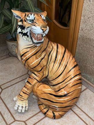 Tigre in ceramica vintage