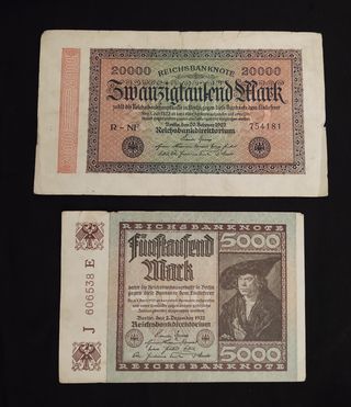 Alemania 1000/5000 y 20000 Marcos 1922/3 lotex5