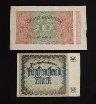 Alemania 1000/5000 y 20000 Marcos 1922/3 lotex5