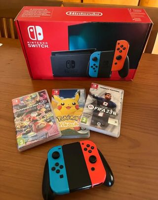 Nintendo Switch Azul/Rojo + Juegos